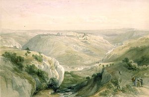 Jerusalem fra sør, 12. april 1839, plate 10 fra bind I av 