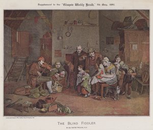 The Blind Fiddler (farge litho)