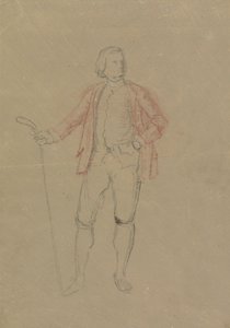 Studie for Portrait of William Inglis av David Allan