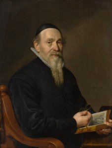 Portrett av en mann, muligens en botaniker, 1641.