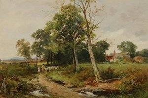 A Worcestershire Lane Scene, ca. 1904