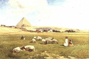 En arabisk flokk nær Mena av David Bates