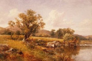 Bredden av Llugwy, Nord-Wales av David Bates