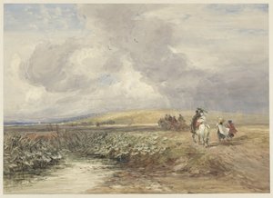 Landskap med reisende av David Cox (I)