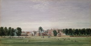 Buckingham House fra Green Park, 1825 av David Cox