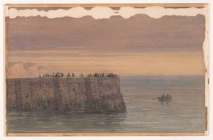 Bryggen i Dover, Kent av David Cox