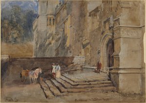 Inngangen til Haddon Hall av David Cox