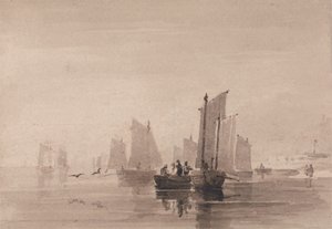 Fiske utenfor Hastings av David Cox