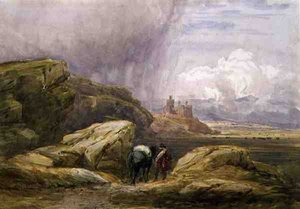 Harlech slott av David Cox