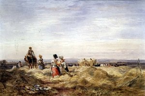 In the Hayfield (akvarell) av David Cox
