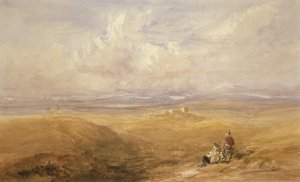 Lancaster Castle (wc på papir) av David Cox
