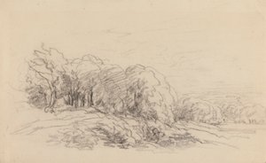 Landskap med trær av David Cox