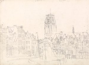 Rotterdam: St. Lawrence-kirken av David Cox
