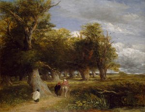 Skogens skjørt, 1855 av David Cox