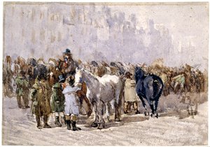 Birmingham Horse Fair, ca. 1841-49 av David Cox