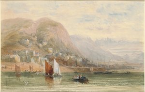 Utsikt over Barmouth, Nord-Wales av David Cox