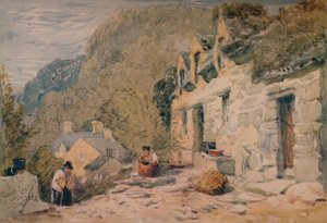 Black Jacks Cottage, Bettws-y-Coed, 1846 av David Cox the elder