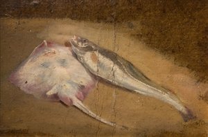 Study of Fish - Skate and Cod, 1842.