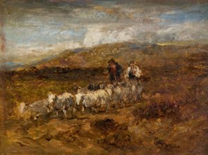 Welsh Shepherds, 1841. av David Cox the elder
