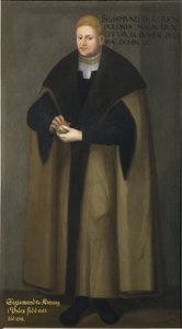 Sigismund I den eldste, konge av Polen og storhertug av Litauen - Portrett av Sigismund I av Polen (1467-1548), av Frumerie, David (1641-1677). olje på lerret av David Frumerie