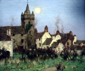 The Tolbooth, Kircudbright, ca. 1900 (olje på lerret)