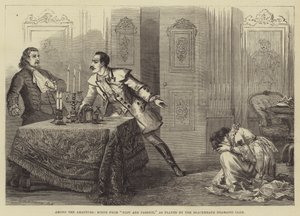 Among the Amateurs, Scene from Plot and Passion, som spilt av Blackheath Dramatic Club av David Henry Friston