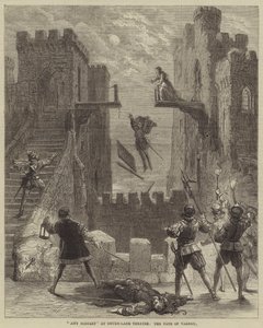 Amy Robsart ved Drury-Lane Theatre, the Fate of Varney av David Henry Friston