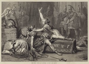 Scene fra Antony og Cleopatra, på Drury Lane Theatre av David Henry Friston