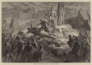 Scene fra Richard Coeur de Lion, på Drury Lane Theatre av David Henry Friston