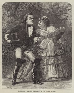 Scene fra The Poor Gentleman, på Strand Theatre av David Henry Friston