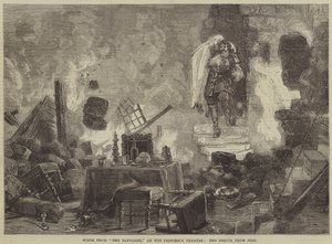 Scene fra The Raparee, på Princess Theatre, Rescue from Fire av David Henry Friston