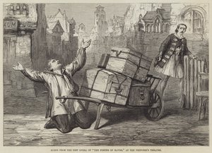 Scene fra New Opera of Porter of Havre, på Prinsessens Teater av David Henry Friston