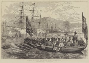 Statens lekter av kongen av Hellas som formidler det kongelige partiet til Serapis