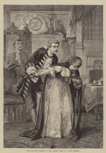 Avdøde Mr Sothern i bibliotekscenen i David Garrick av David Henry Friston