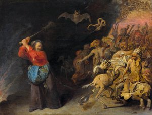 Meg la folle - Mad Meg (De Dulle Griet) par Ryckaert (Rijckaert), David (1612-1661). Oil on canvas, c. 1650, Art History Museum, Vienne av David II Ryckaert