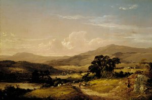 Nær Squam Lake, New Hampshire, 1856. av David Johnson