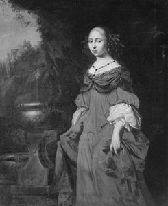 Anna Dorothea, 1640-1713, prinsesse av Holstein-Gottorp, abbedisse i Quedlinburg av David Klöcker Ehrenstrahl