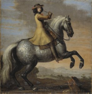 Karl XI, konge av Sverige, til hest, 1672 av David Klöcker Ehrenstrahl