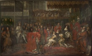 Dronning Ulrika Eleonora den eldres (1656-1693) kroning av David Klöcker Ehrenstrahl