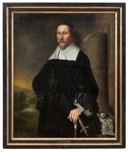 Georg Stiernhielm (1598-1672), riksantikvar, riksarkivar og poet, 1663 av David Klöcker Ehrenstrahl