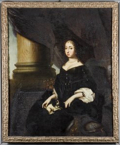 Portrett av Hedvig Eleonora av Holstein-Gottorp (1636-1715) av David Klöcker Ehrenstrahl