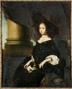 Portrett av Hedvig Eleonora av Holstein-Gottorp 1636-1715, dronning av Sverige, ca. 1670.