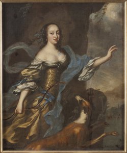 Prinsesse Anne Dorothee de Holstein Gottorp - Portrett av prinsesse Anna Dorothea av Holstein-Gottorp (1640-1713), av Ehrenstrahl, David Kloecker (1629-1698). Olje på lerret. Mål: 146x122 cm. Nationalmuseum Stockholm av David Klöcker Ehrenstrahl
