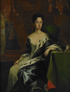 Portrett av prinsesse Hedvig Sofia av Sverige, hertuginne av Holstein-Gottorp 1681-1708, slutten av 1600-tallet. av David Krafft von