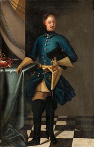 Portrett av kong Karl XII av Sverige 1682-1718, ca. 1716 av David Krafft von