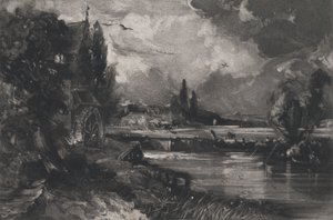 En mølle, 1829. av David Lucas