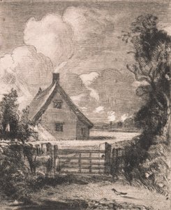 Hytte i en kornåker av David Lucas