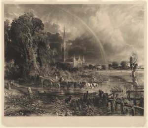 Salisbury Cathedral from the Meadows: the Rainbow av David Lucas