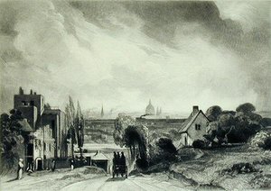 Sir Richard Steeles hytte, Hampstead Road av David Lucas