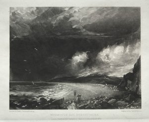 Ulike landskapsfag, karakteristiske for engelsk natur fra bilder malt av John Constable, R.A.: Weymouth Bay, Dorsetshire av David Lucas